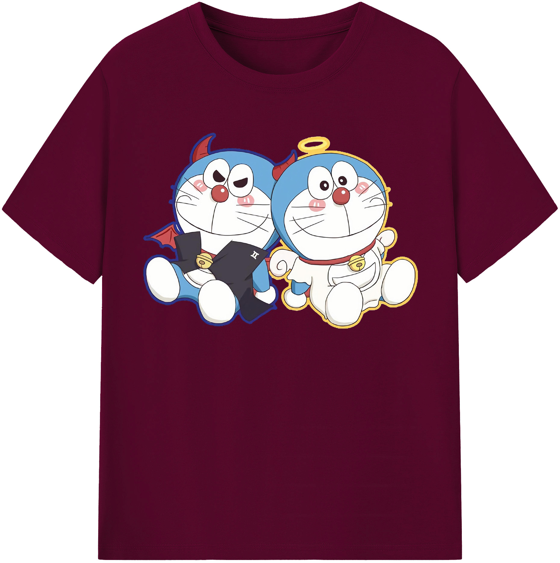 （画像用） ドラえもん Doraemon レディースカジュアルプリントTシャツ（綿100％）
